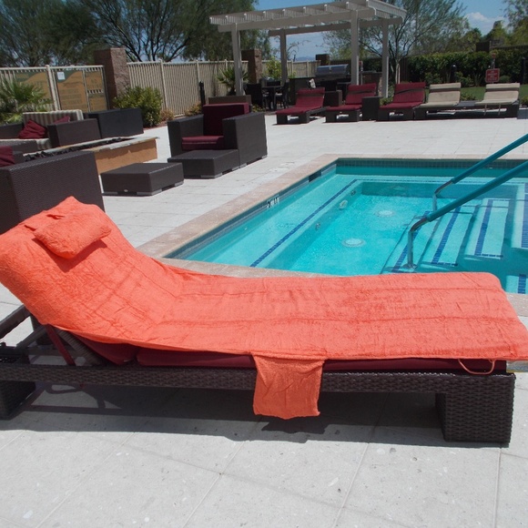 Loung chair cover up towel, Beach towel. - Picture 2 of 6
